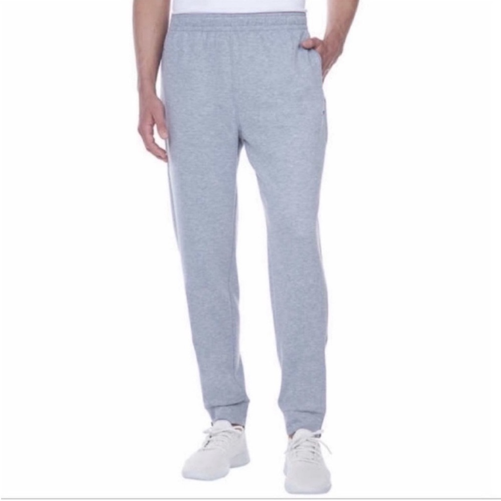 NWT Champion Men Jogger with C patch Logo and Zipper Pockets GRAY - size S